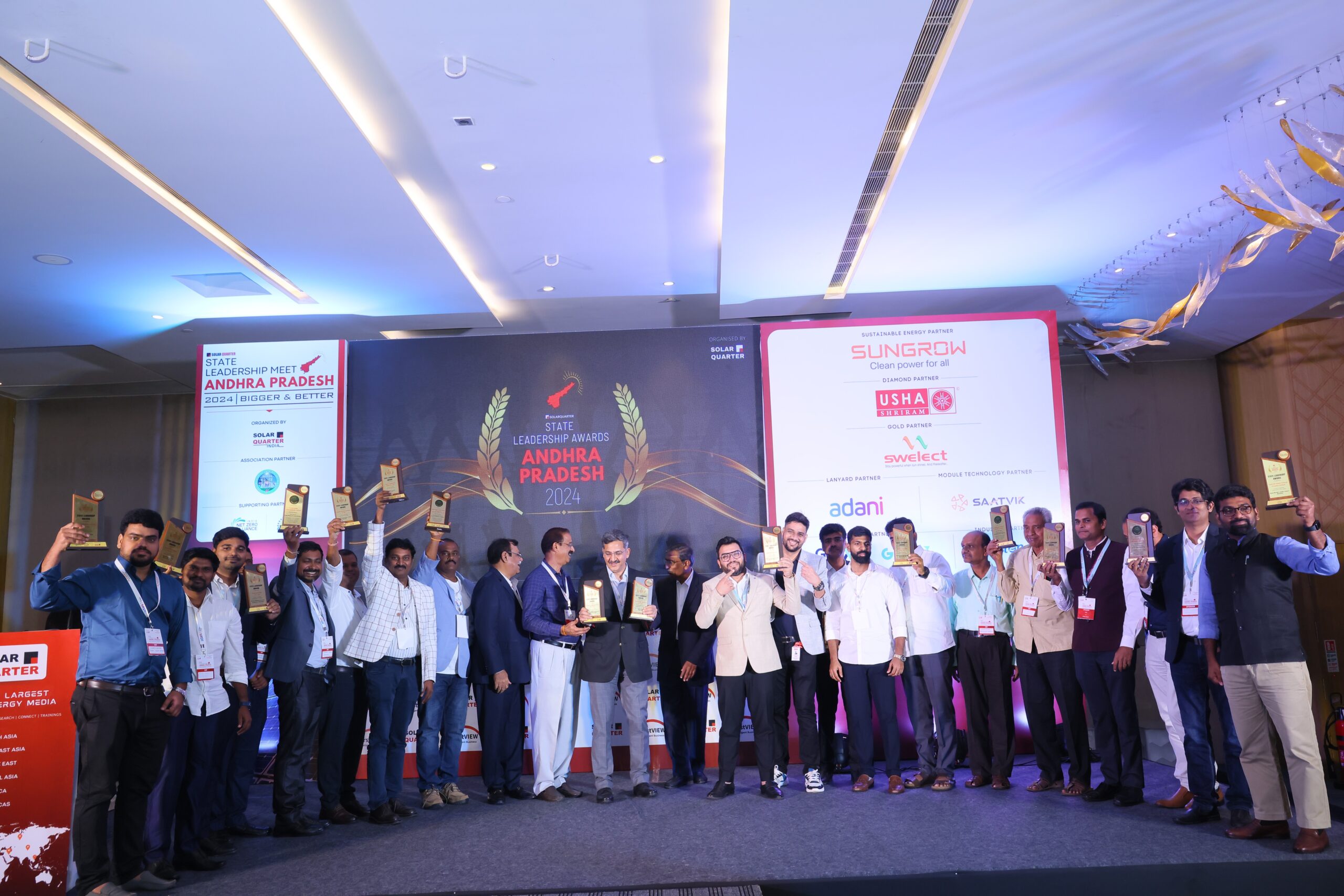 Andhra Pradesh Solar and Sustainability Champions Shine at SolarQuarter State Leadership Meet 2024