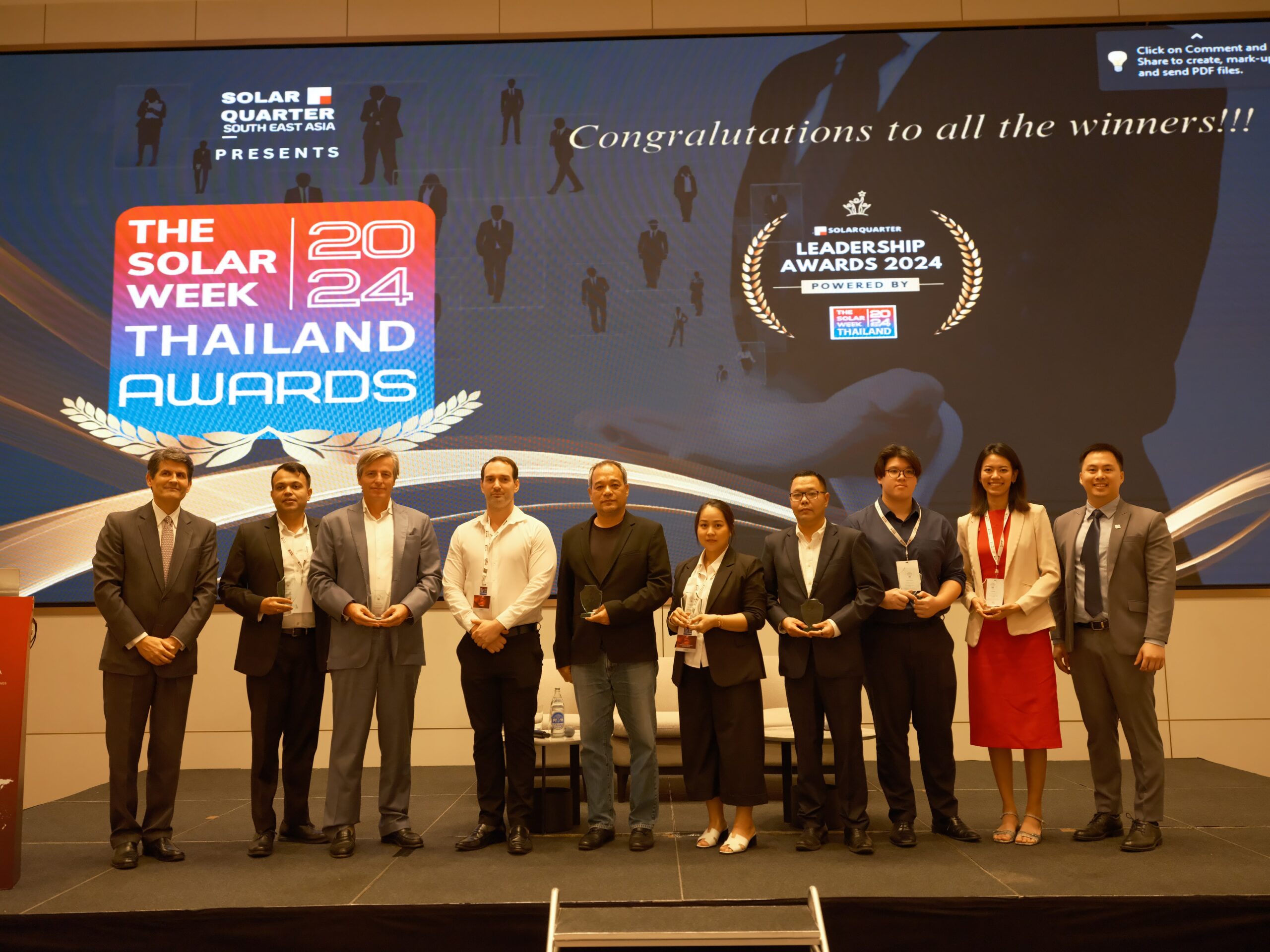 The Solar Week Thailand 2024 Recognizes Leaders Driving Solar Innovation and Sustainability