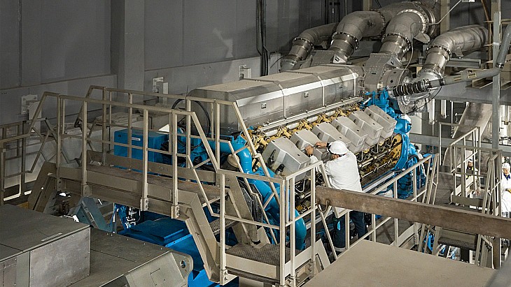 Akkuyu’s first back-up diesel generator being commissioned