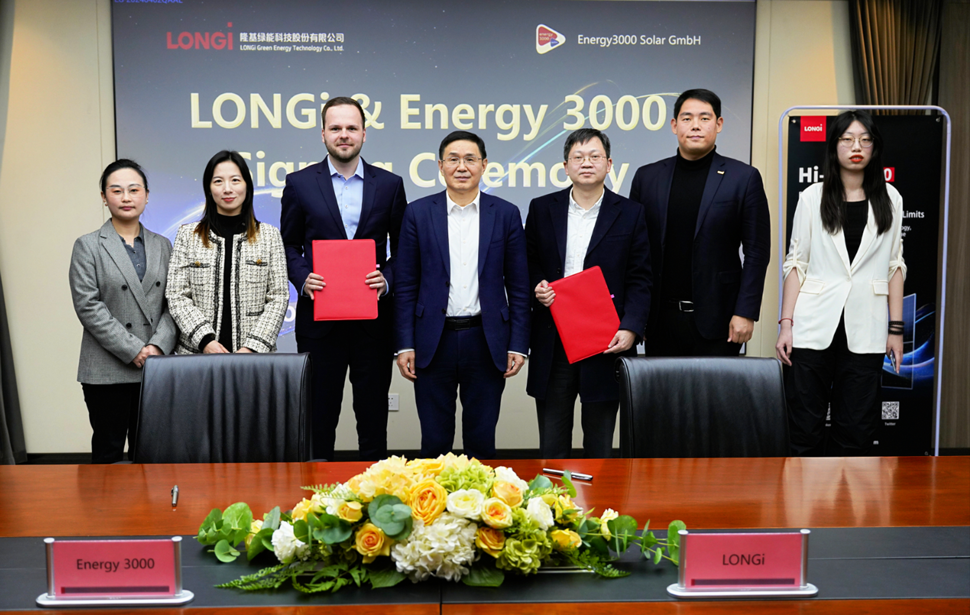 LONGi Signed Another 100 MW of Hi-MO X10 Agreement with Energy 3000