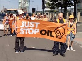 Just Stop Oil Hangs Up Orange Vests, Claiming Victory