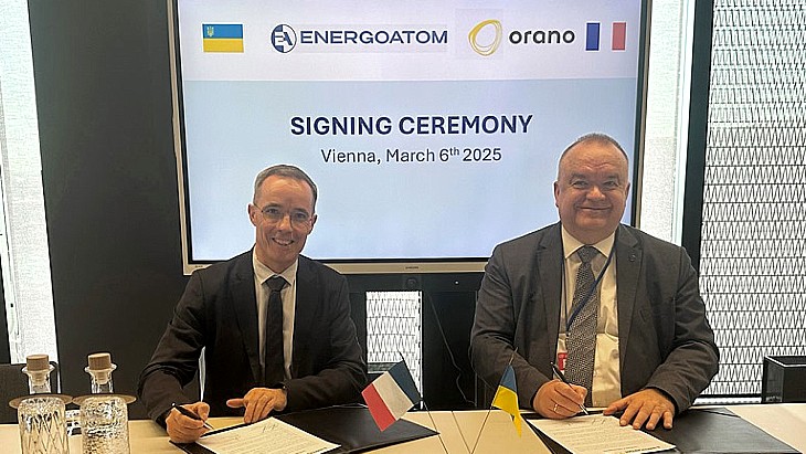 Orano and Energoatom sign enrichment services agreement