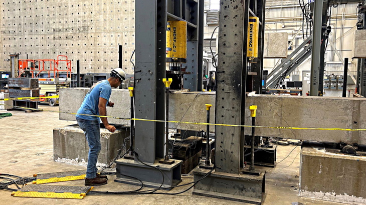 Successful testing of GEH composite block