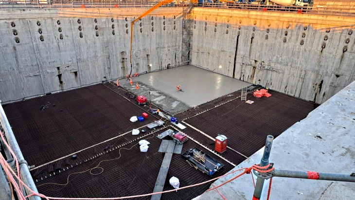 Concreting of Pallas foundation under way