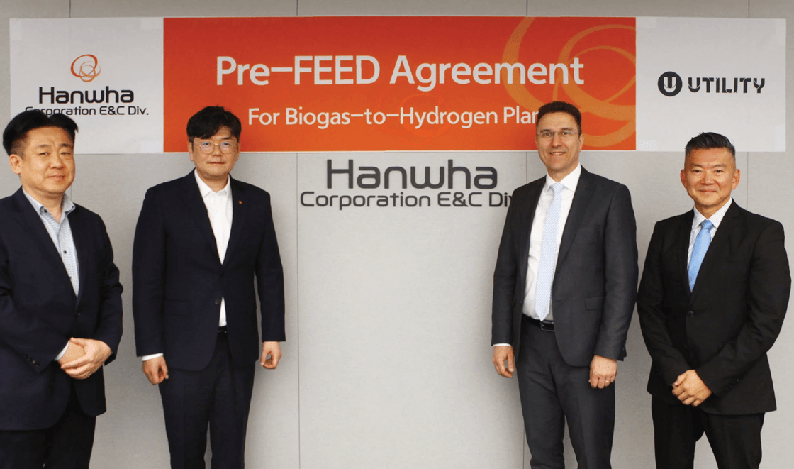 US–Korea partners to develop hydrogen plant using biogas