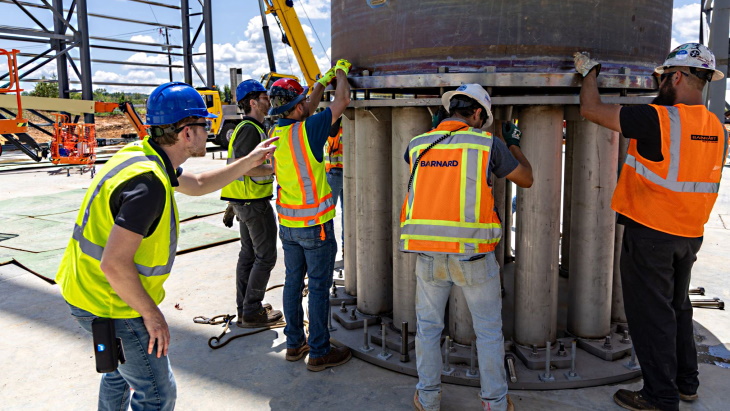 Kairos Power installs third test unit reactor vessel