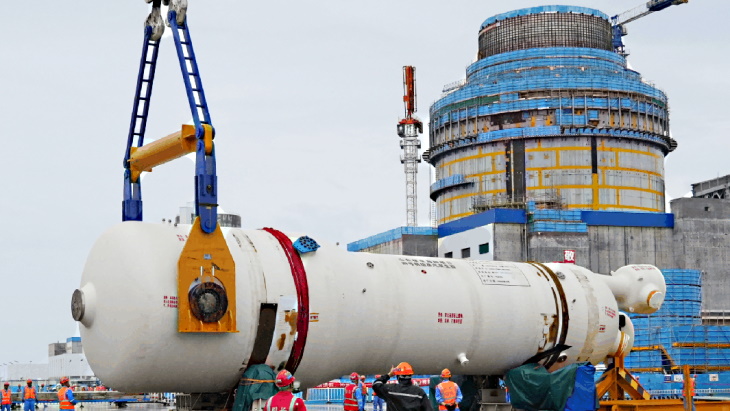 Steam generator installation begins at Haiyang 4