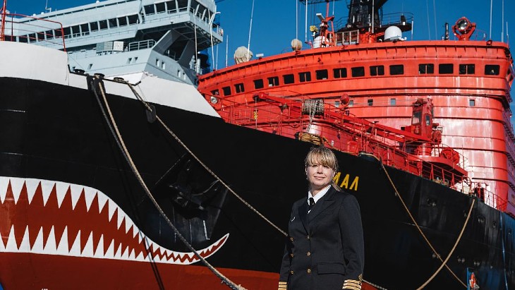 First female captain for a nuclear-powered icebreaker