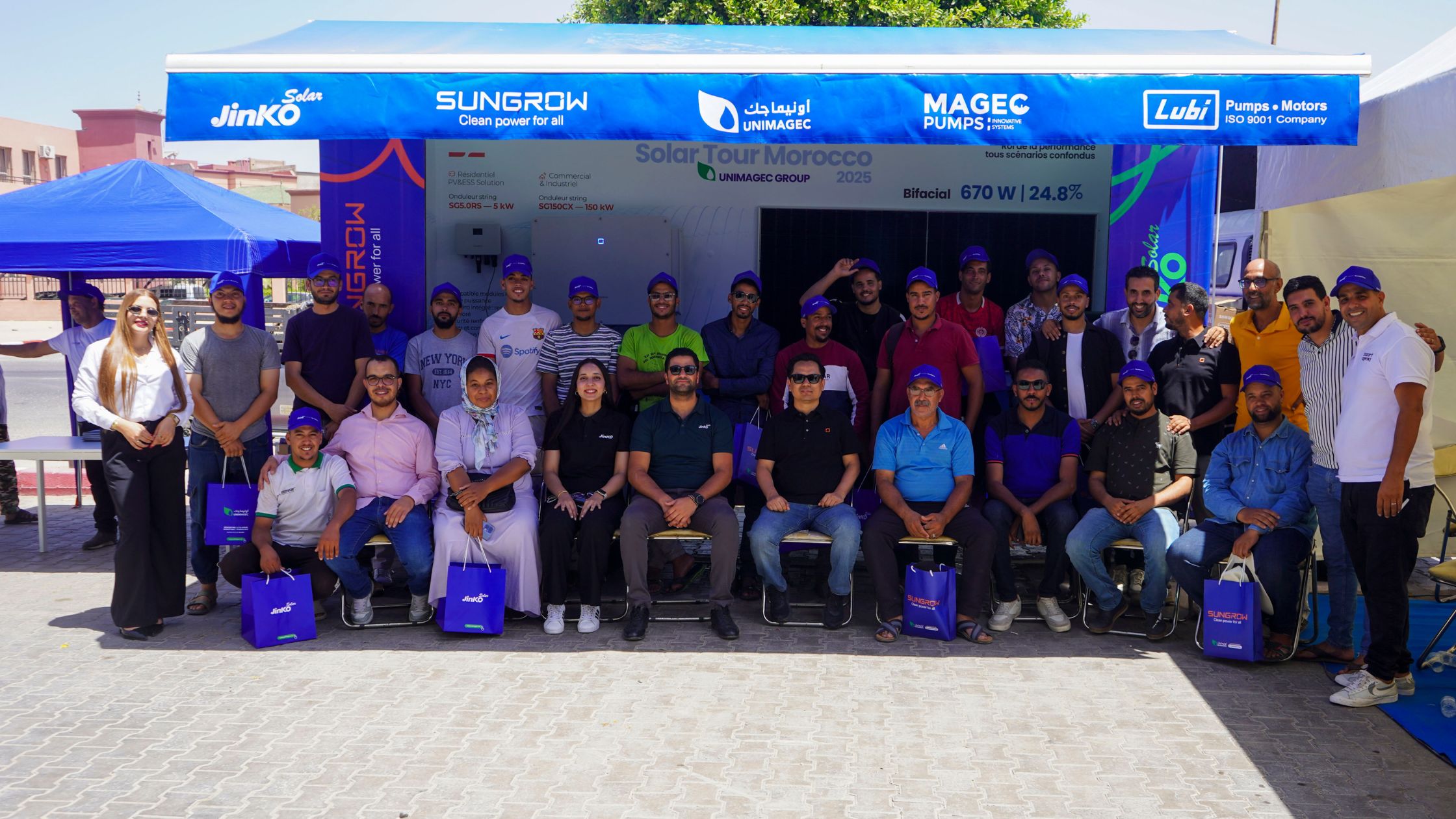 Jinko Solar Successfully Concludes Solar Tour Across Morocco in Collaboration with Unimagec