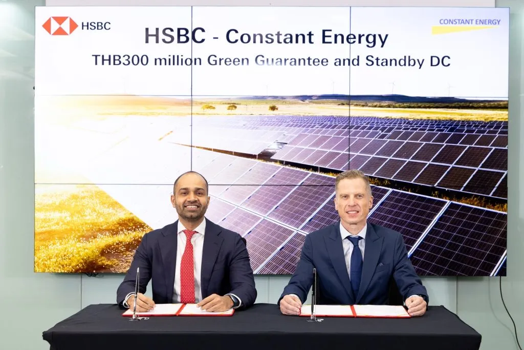 Constant Energy Secures THB 300 Million Green Financing from HSBC to Expand Renewable Projects in Thailand