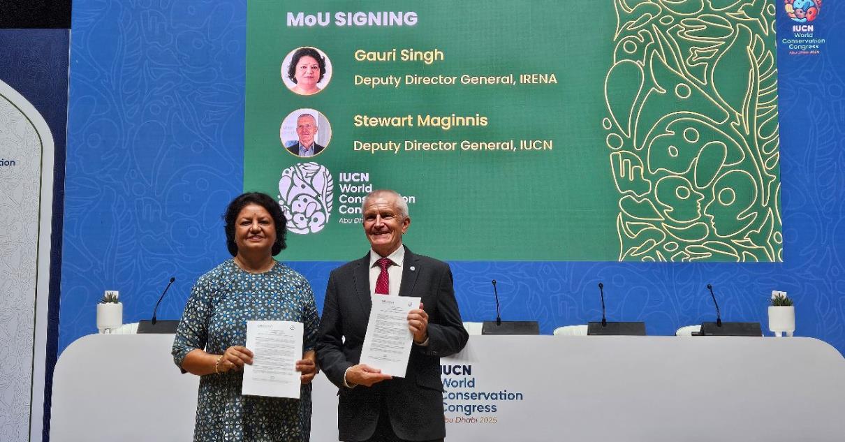 The International Union For Conservation Of Nature (IUCN) And IRENA Sign MoU at World Conservation Congress To Promote Sustainable, Nature-Positive Renewable Energy Transition