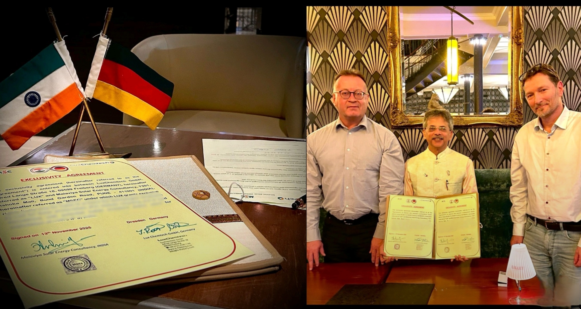 Malaviya Solar Energy Consultancy Signs Exclusive Deal With Germany’s LuxChemtech To Bring 98%-Recovery, Zero-Waste Solar Panel Recycling Technology To India