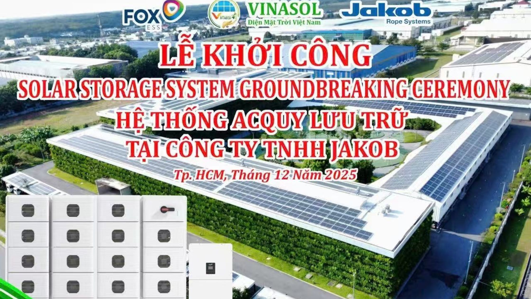 Fox ESS SEA Launches First 125kW Three-Phase Energy Storage Project in Vietnam with VINASOL