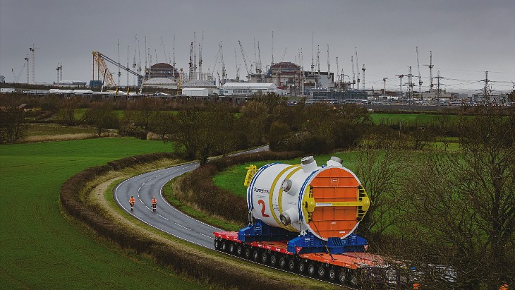 In pictures: Second Hinkley Point C reactor vessel delivered to site