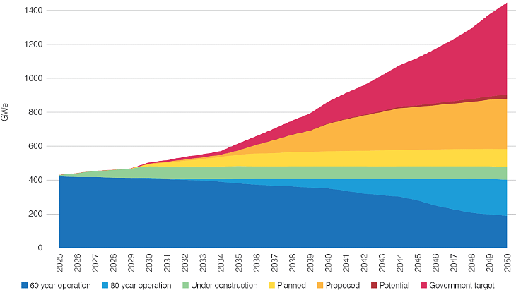 National targets for new nuclear ‘far exceed a tripling of global capacity’