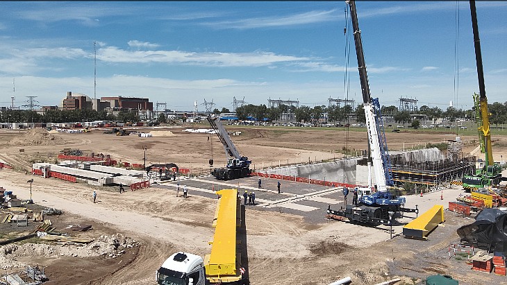 Gantry crane delivered for Atucha 2’s dry storage project