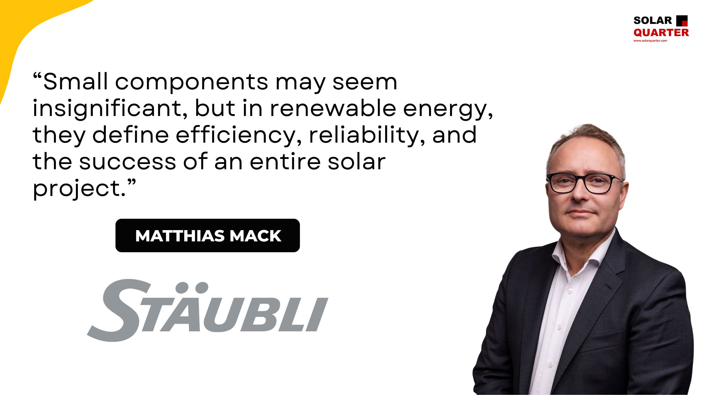 “Small Components Can Make a Big Impact”: Matthias Mack on Stäubli’s India Strategy
