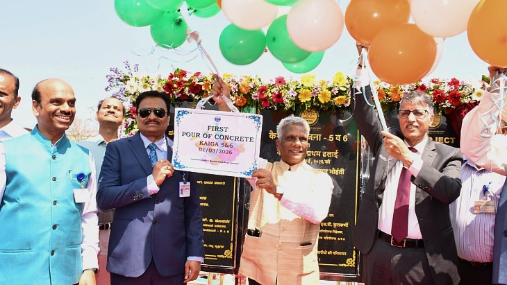 First concrete poured for new capacity at Kaiga in India