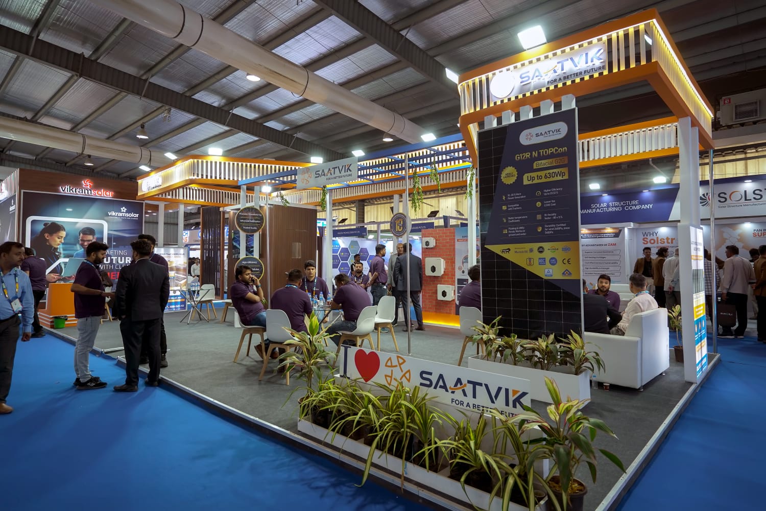 Saatvik Solar Displays Comprehensive Solutions at The smarter E India