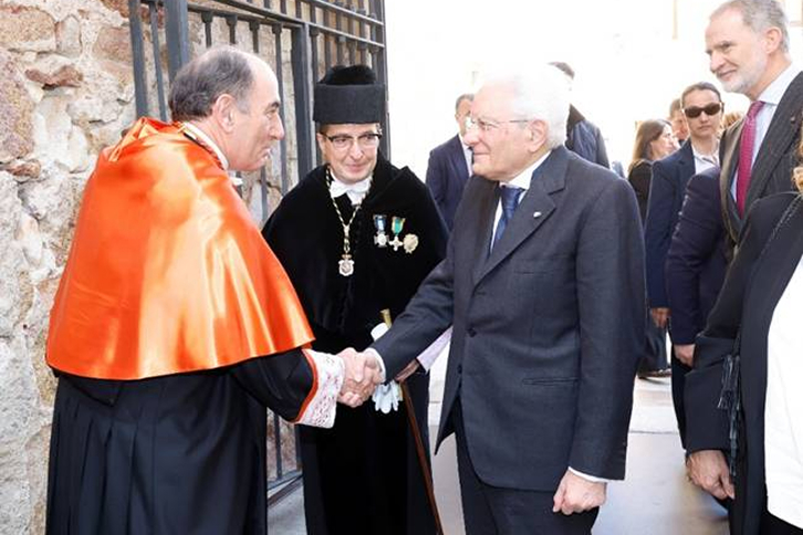 Ignacio Galán Attends Ceremony Honouring Sergio Mattarella With An Honorary Doctorate From University Of Salamanca