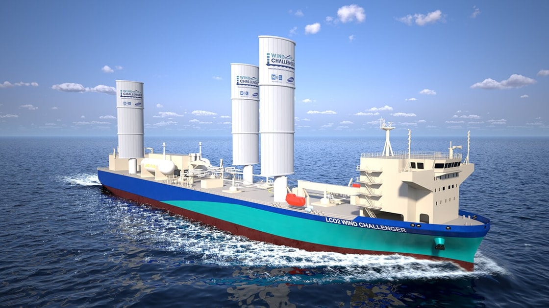 MOL secures AiP for ‘world’s first’ wind-assisted CO2 carrier