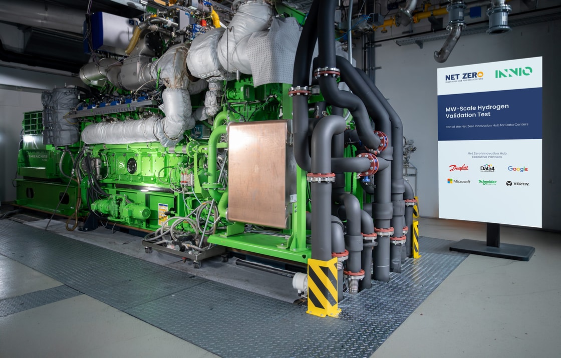 Hydrogen engine generator tested for data centre back-up power