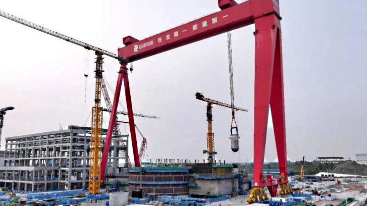 Reactor vessel installed at Lianjiang unit 2