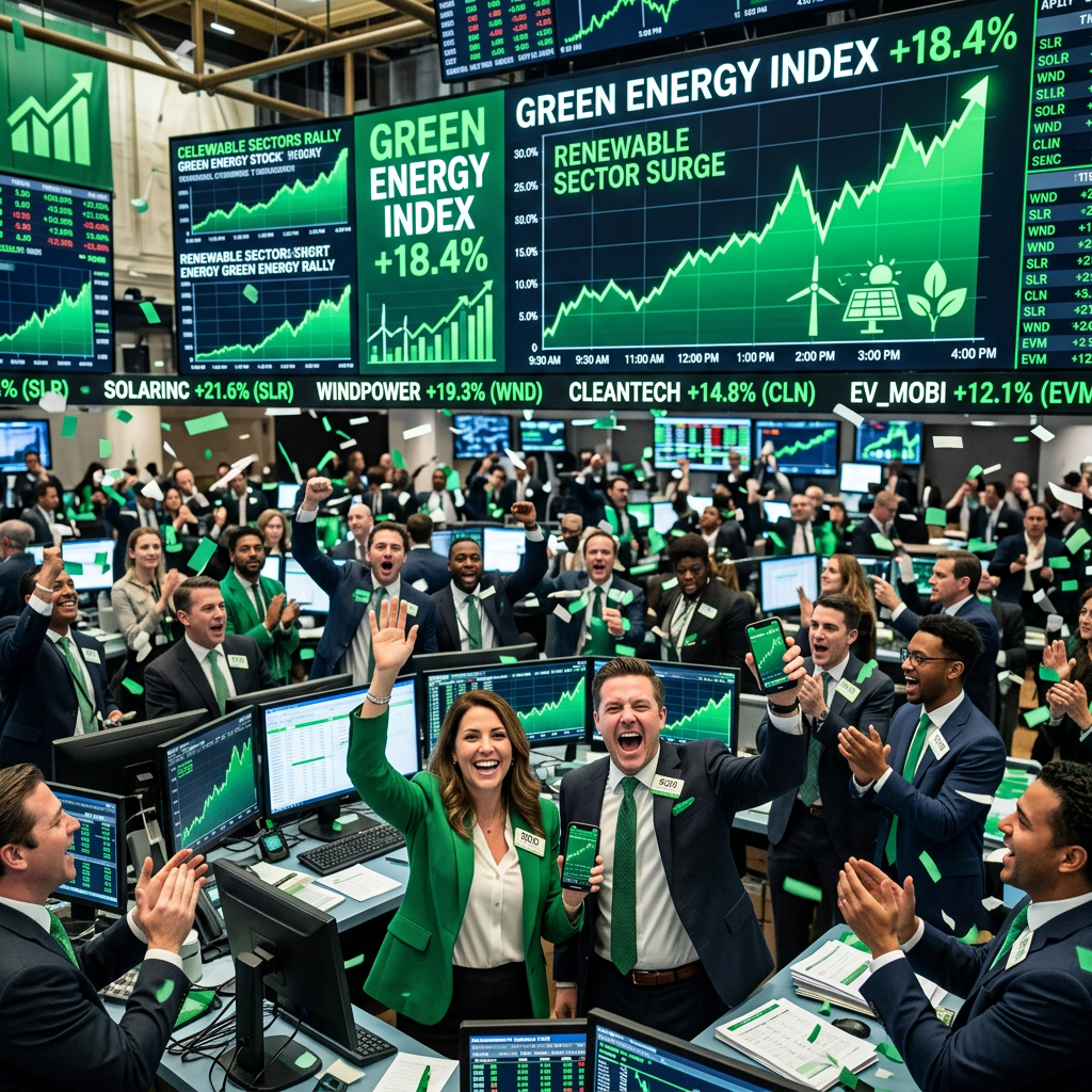 Green Energy Stocks Lead Gains As Sensex And Nifty End Higher On April 17, 2026