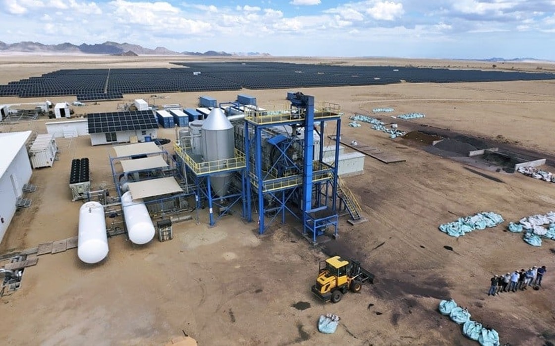 Hydrogen pilot in Namibia processes low-grade iron ore into DRI