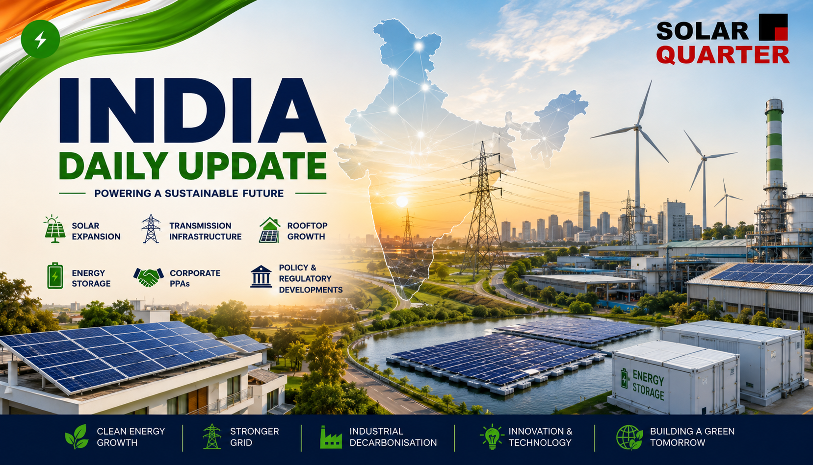 Top Stories Of The Day: Solar Tenders, Transmission Expansion, Rooftop Policy Reforms, Corporate PPAs & More…