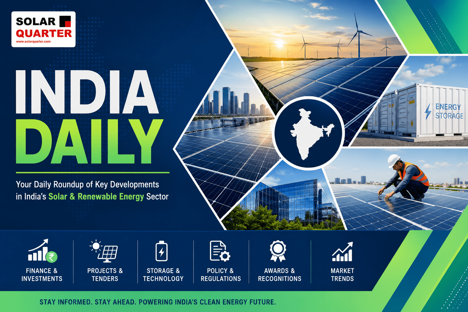 Top Stories Of The Day: Evolve Green Secures ₹1 Billion Funding; Sunkind India Locks 1 GW Solar Cell Supply; SolarEdge Opens New Bangalore R&D Campus and More…