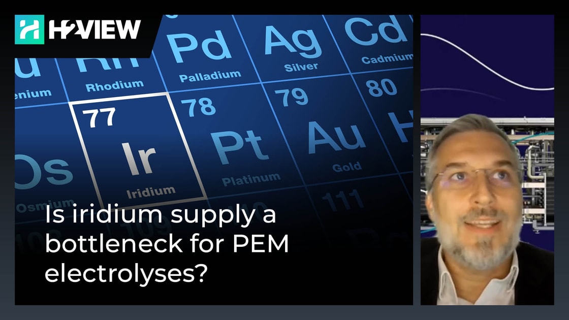 Video | Is iridium supply a bottleneck for PEM electrolyses?