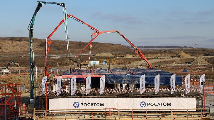 Concreting completed of Kursk II’s third reactor building foundation
