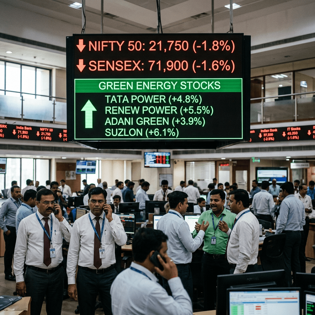 Green Energy Stocks Shine Despite Weak Indian Market Sentiment On May 19, 2026