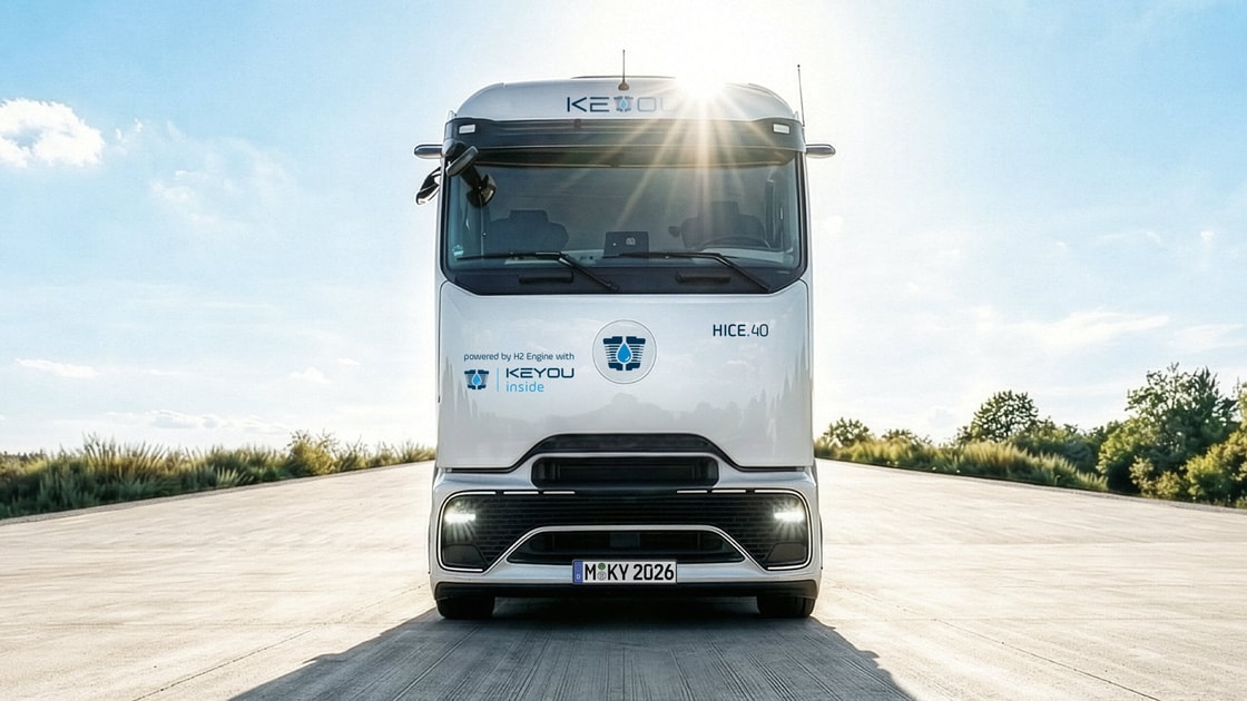Daimler hydrogen ICE truck to launch in 2027 under Keyou partnership