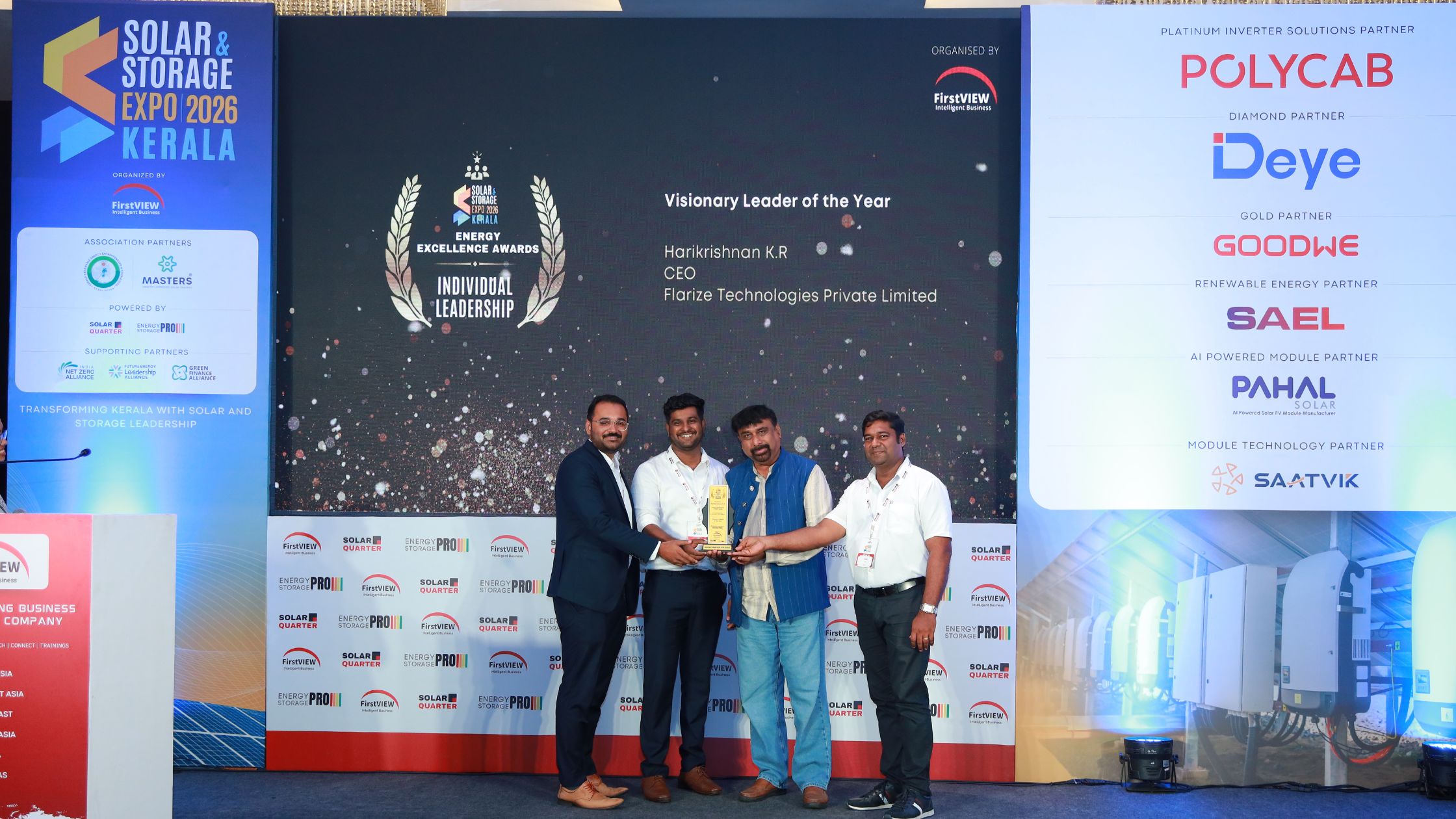 Mr. Harikrishnan K.R Honoured as Visionary Leader of the Year Kerala Energy Excellence Awards 2026