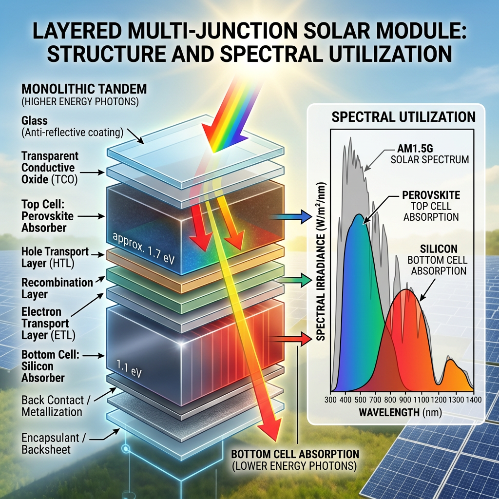 Explained: Inside a Perovskite-Silicon Tandem Cell—How Layered Photovoltaics Achieve 30%+ Efficiency