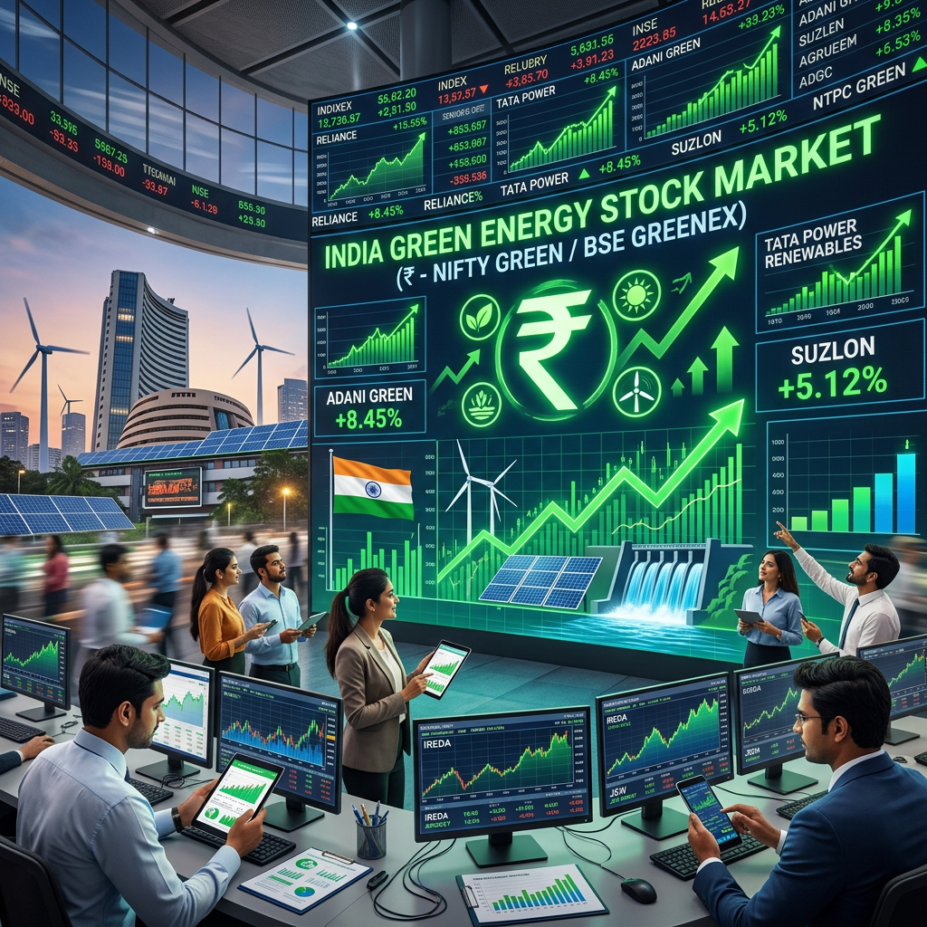 Green Energy Stocks Shine As Indian Markets Close Higher Amid Mixed Sector Performance (17 June 2026)