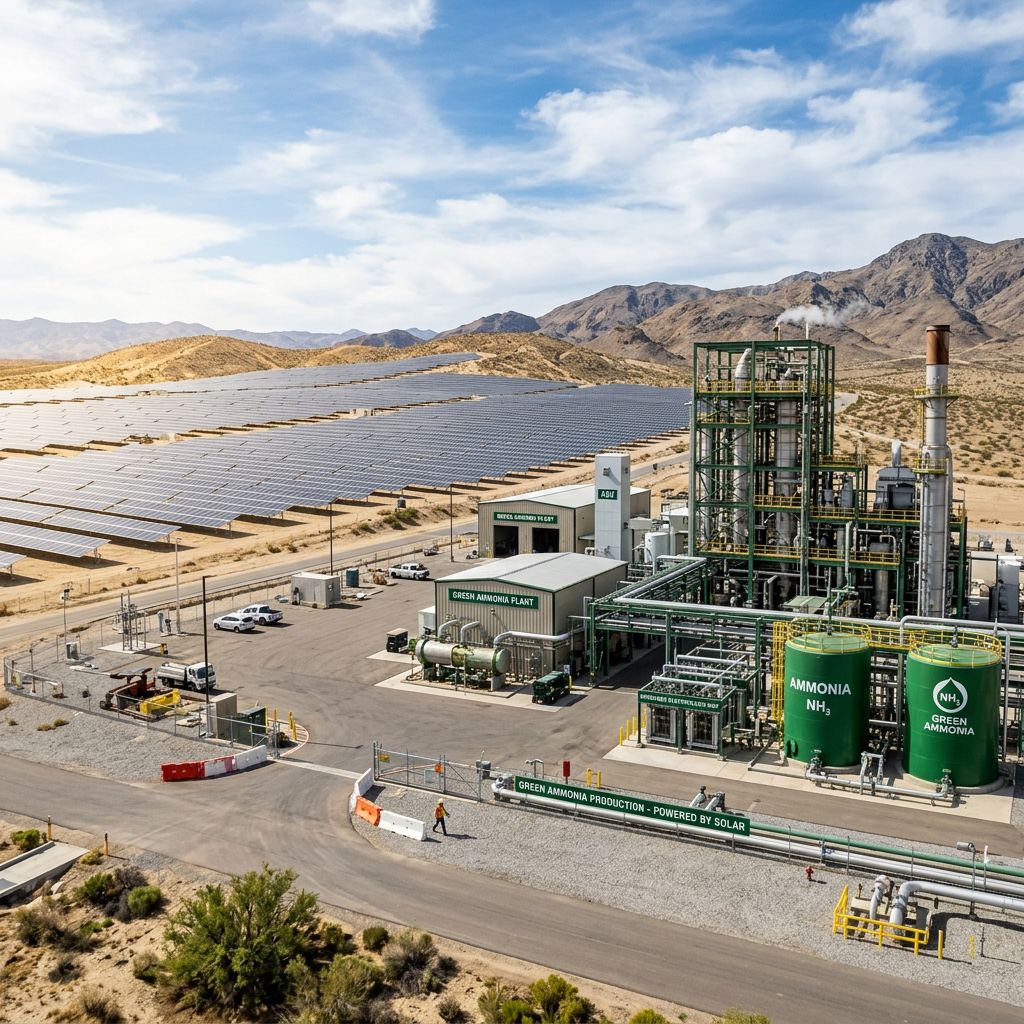 Jordan Green Ammonia Secures Land For $1 Billion Green Fuel Project Near Aqaba Port