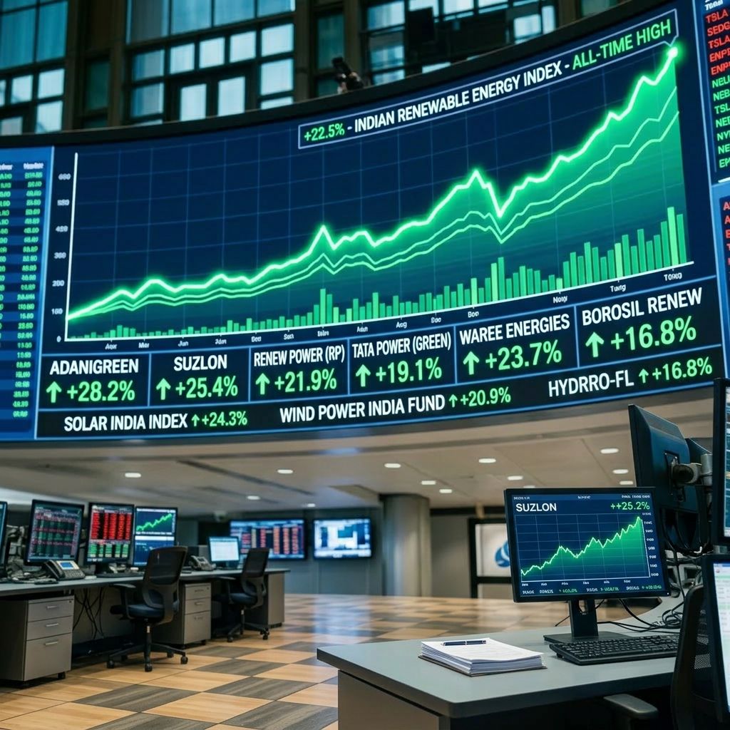Green Energy Stock: Renewable Energy Stocks Shine As Green Sector Leads Market Gains On June 22