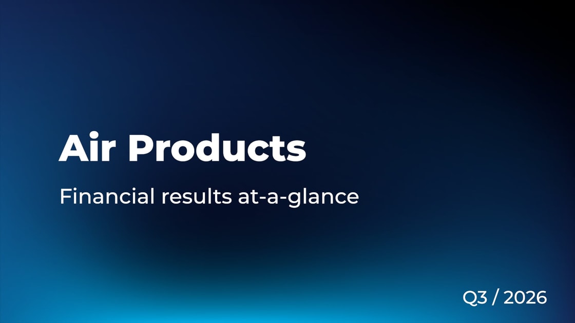 Video | Air Products results at-a-glance