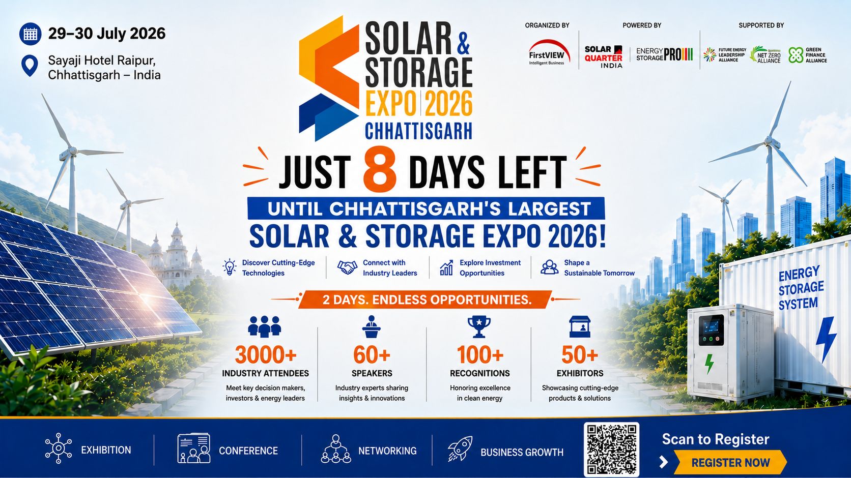 Just 8 Days Left Until Chhattisgarh’s Largest Solar & Storage Expo 2026