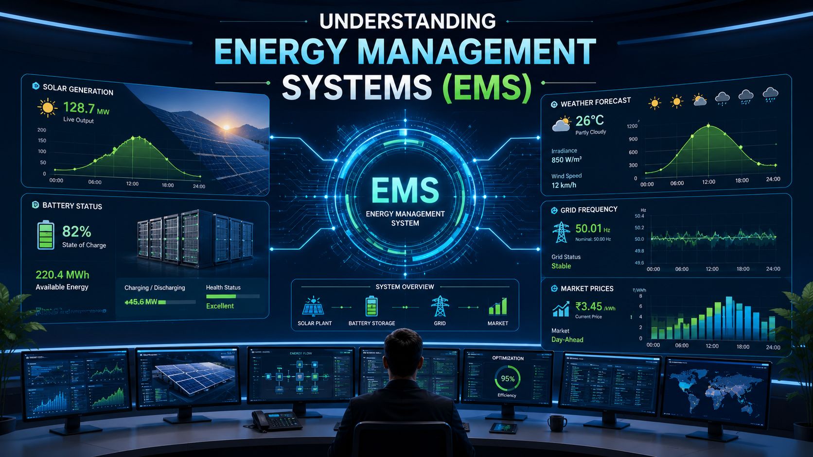 Explained: Energy Management Systems (EMS)—The Brain Behind Utility-Scale Solar and Storage