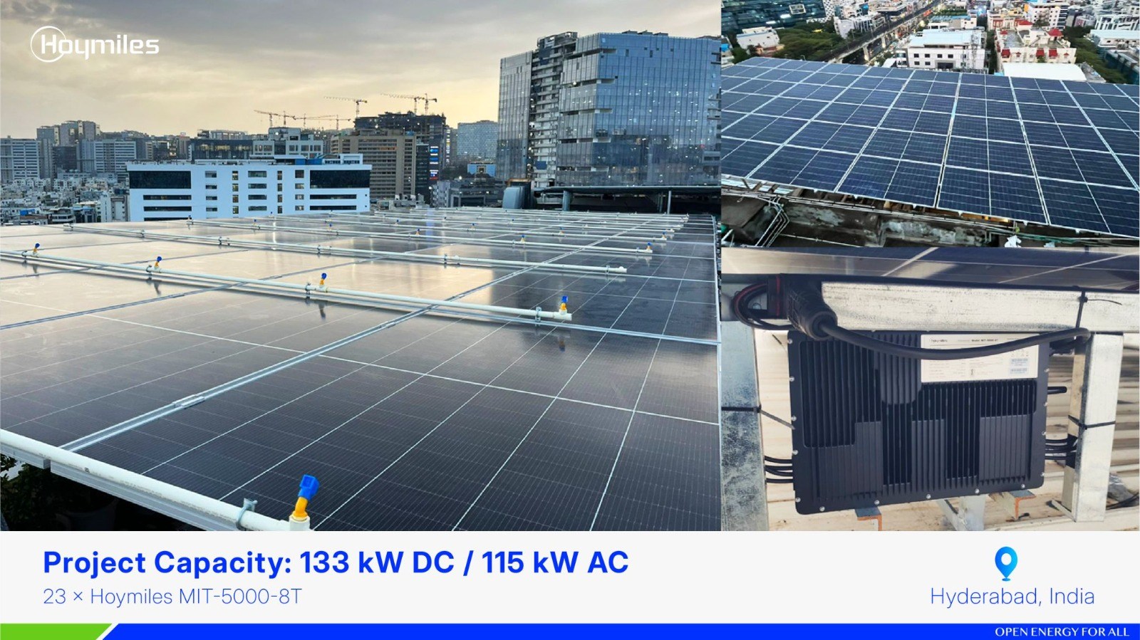 Hoymiles Deploys World’s First 5000 W Microinverter in Hyderabad Commercial Solar Installation