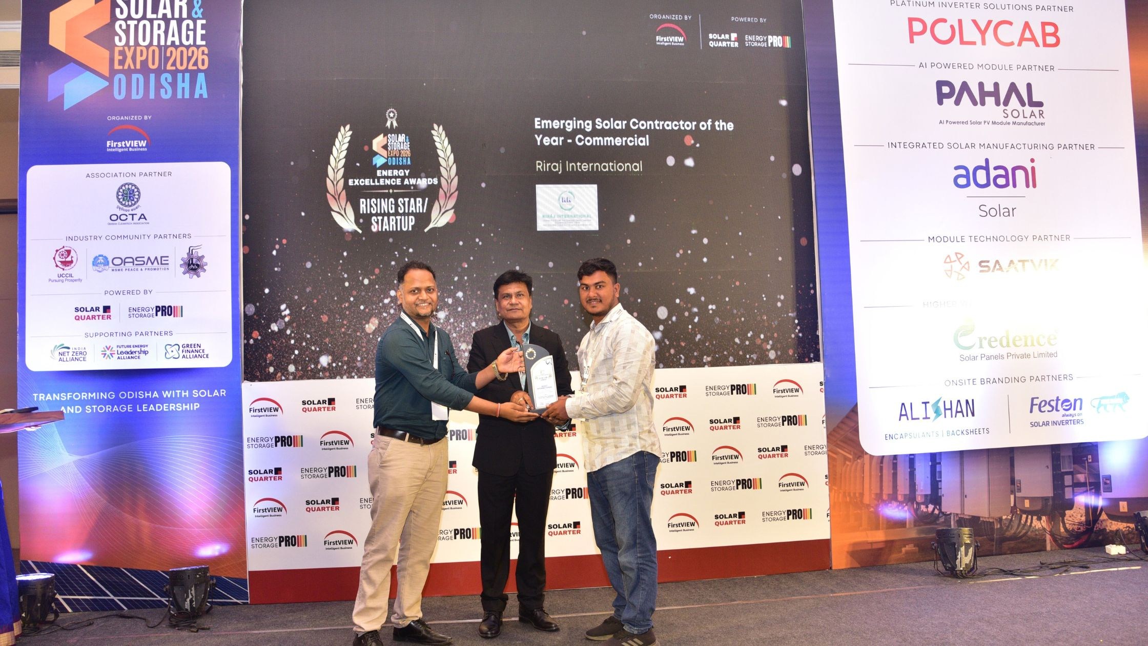 Riraj International Recognised as Emerging Solar Contractor of the Year – Commercial at Odisha Energy Excellence Awards 2026  