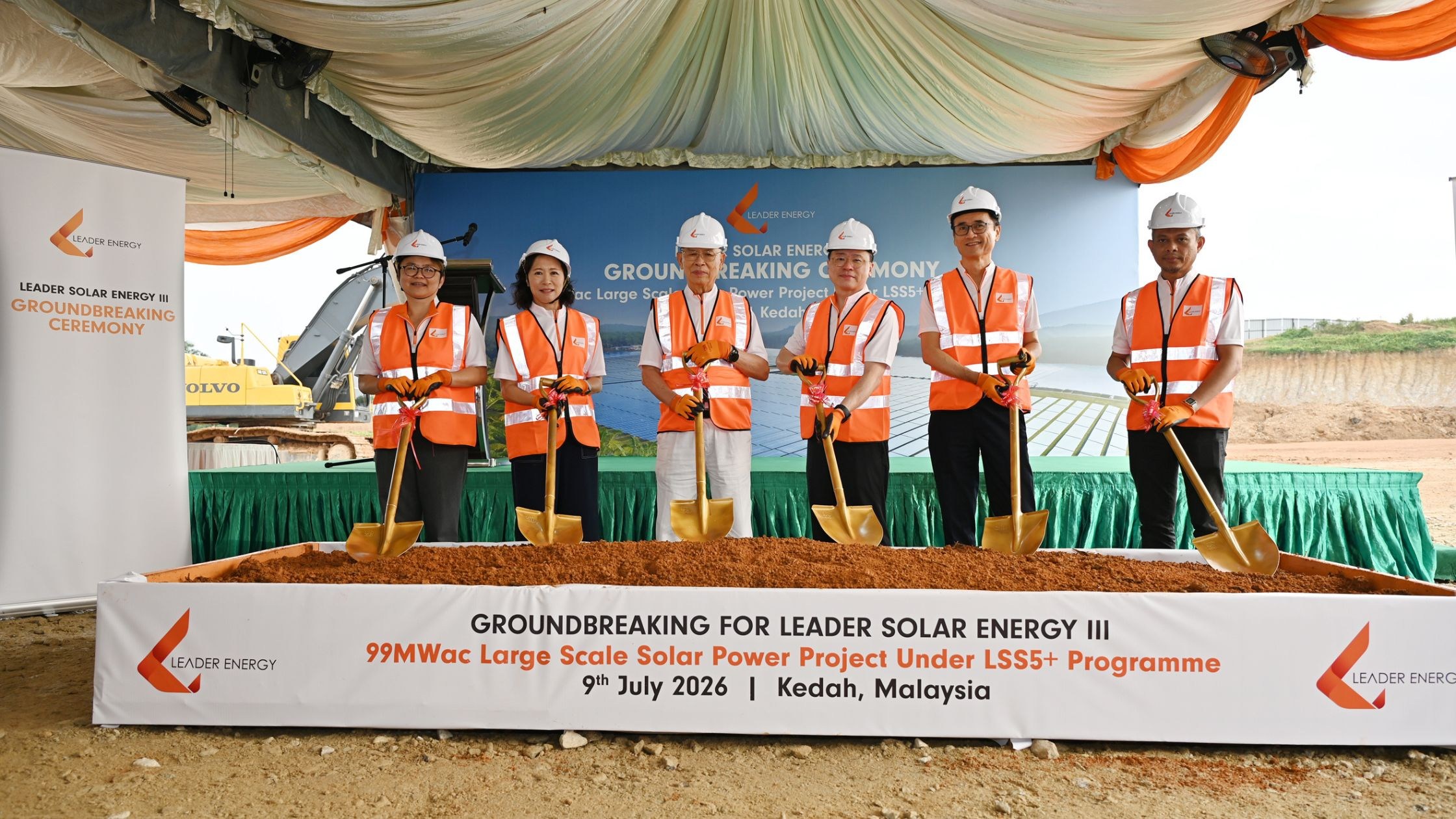 Leader Energy Breaks Ground on 99 MWac LSE III Solar Project in Malaysia