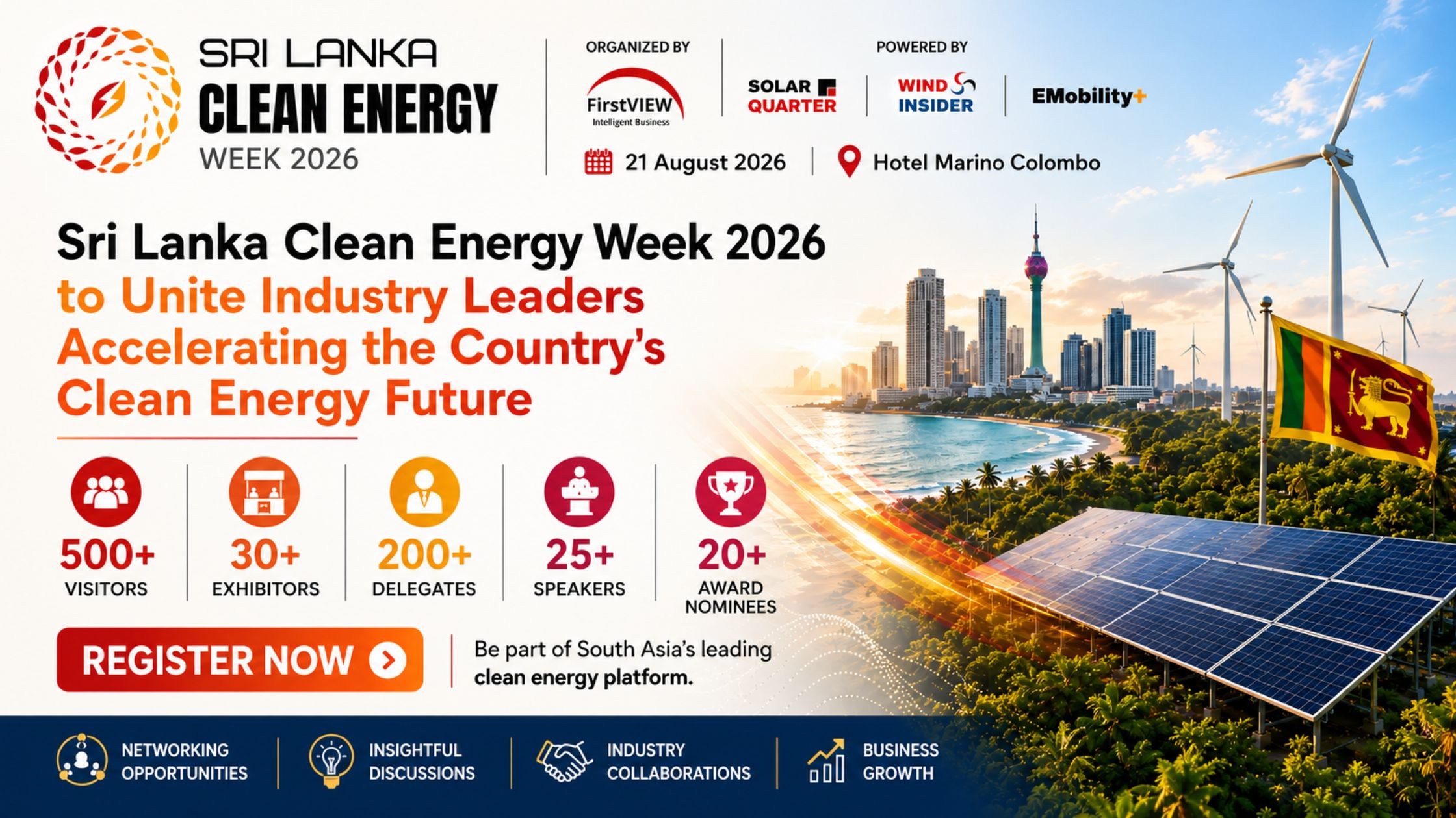 Sri Lanka Clean Energy Week 2026 to Unite Industry Leaders Accelerating the Country’s Clean Energy Future  