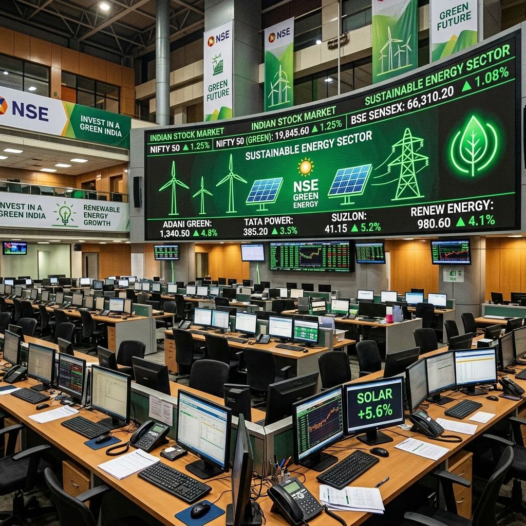 Indian Stock Markets Rise As Green Energy Stocks Deliver Mixed Performance On July 6