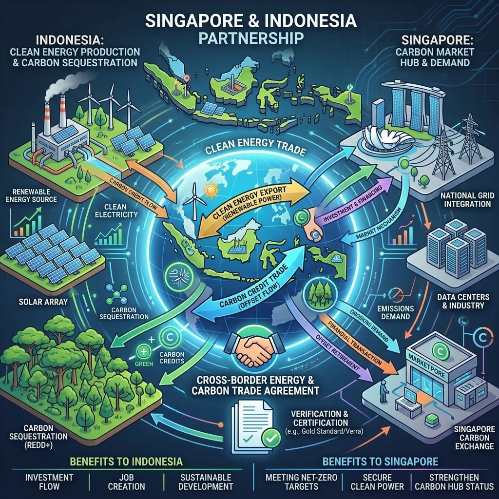 Singapore And Indonesia Expand Partnership On Carbon Markets, Clean Energy And Cross-Border Trade