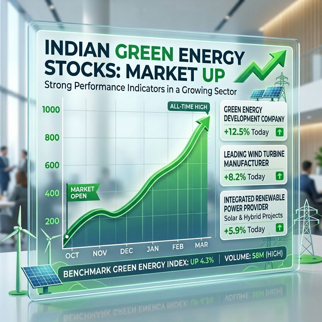 Green Energy Stocks Deliver Mixed Performance As Indian Markets End Higher On July 9, 2026